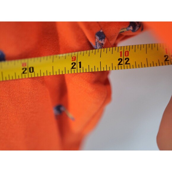 Arturo Calle Tucan Bird Polo Orange Print All‎ Over Shirt Large - Picture 5 of 7
